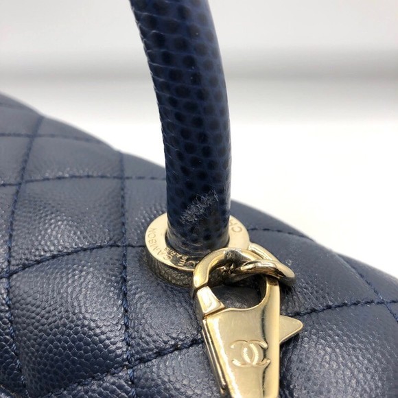CHANEL Coco Handle Caviar Skin Handbag - Picture 13 of 16